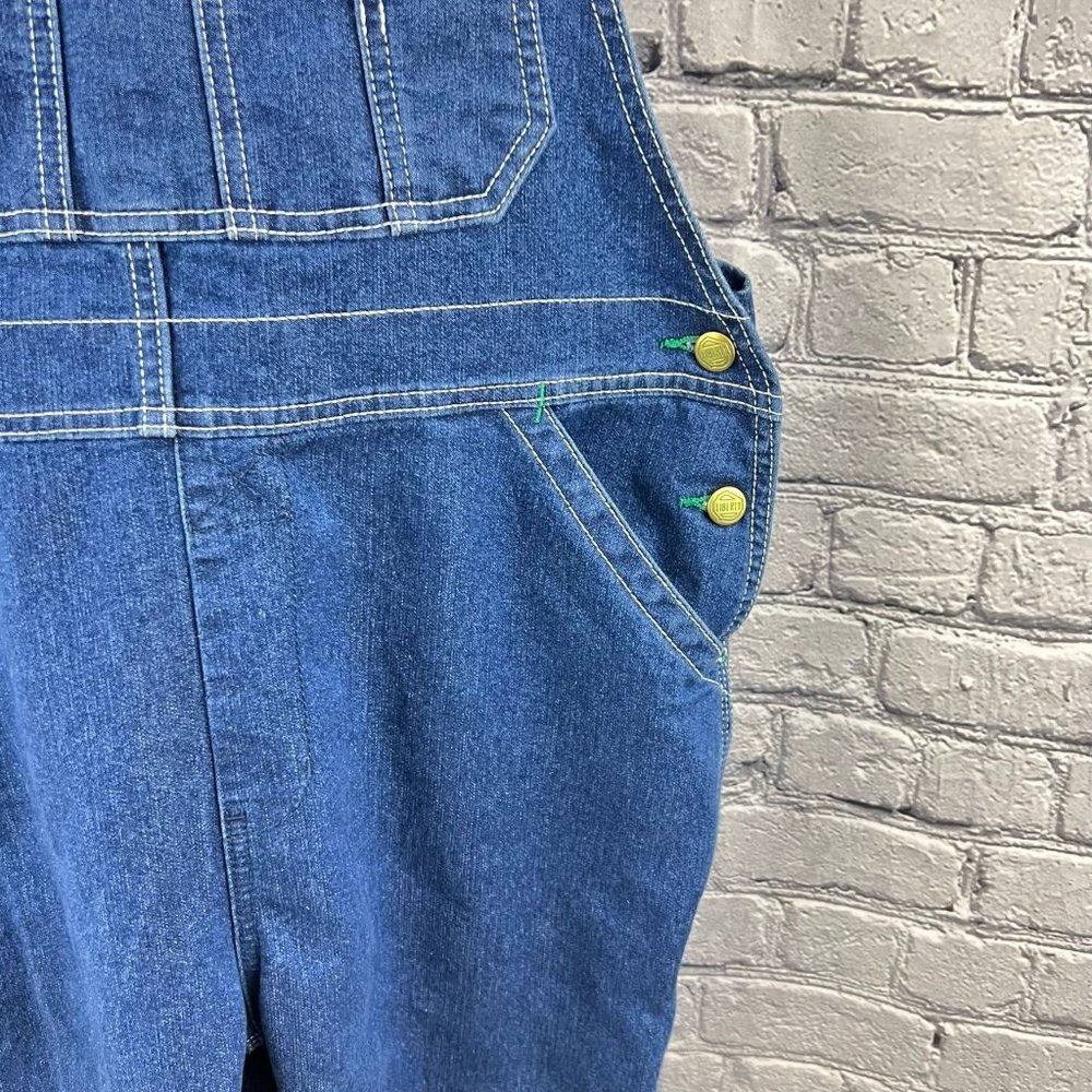 Liberty Bib Overalls Women's  Size L Dark Blue Jean 38 x 31 - Picture 7 of 13